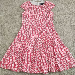 Jessica Howard Cap Sleeve Printed Fit and Flare Dress Size 4P